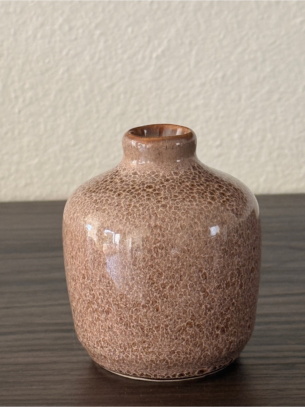 Neutral Brown Ceramic Decorative Vase - Home Accents